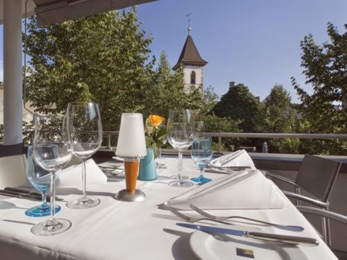 Hotel Mariotto Am Burghof Lorrach Bagian luar foto